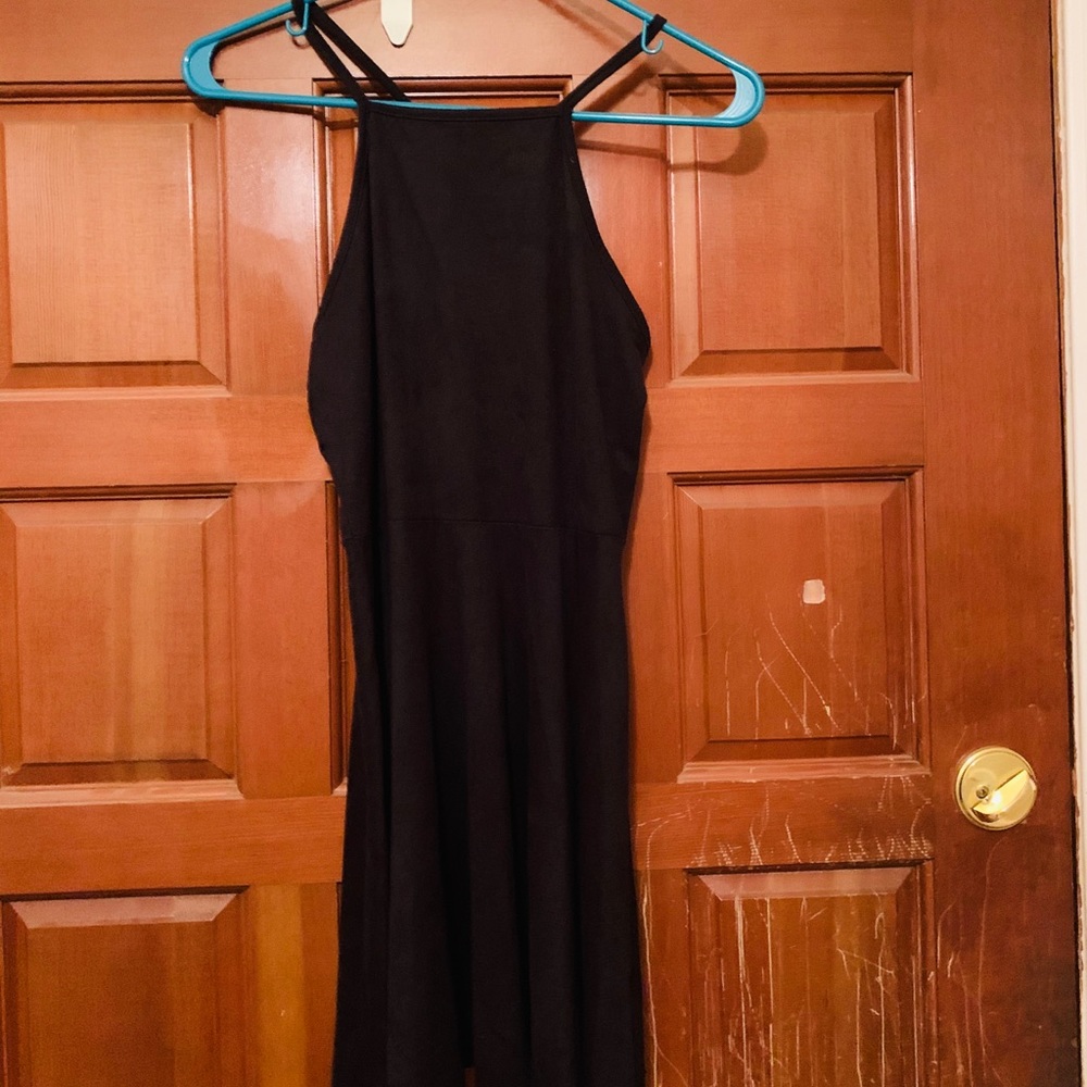 LA HEARTS HIGH NECK SKATER DRESS